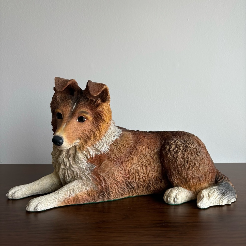 Li’l Sheltie Pup By The Danbury Mint Dog Statue Figure